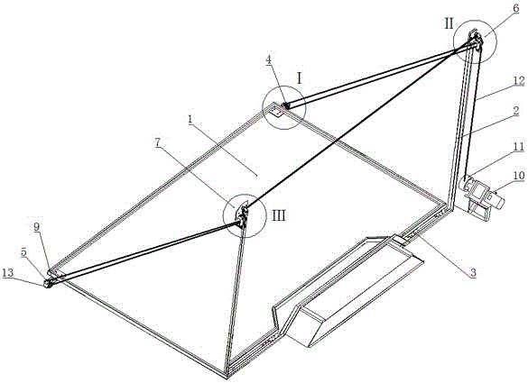 Limo carriage wall retracting and placing device