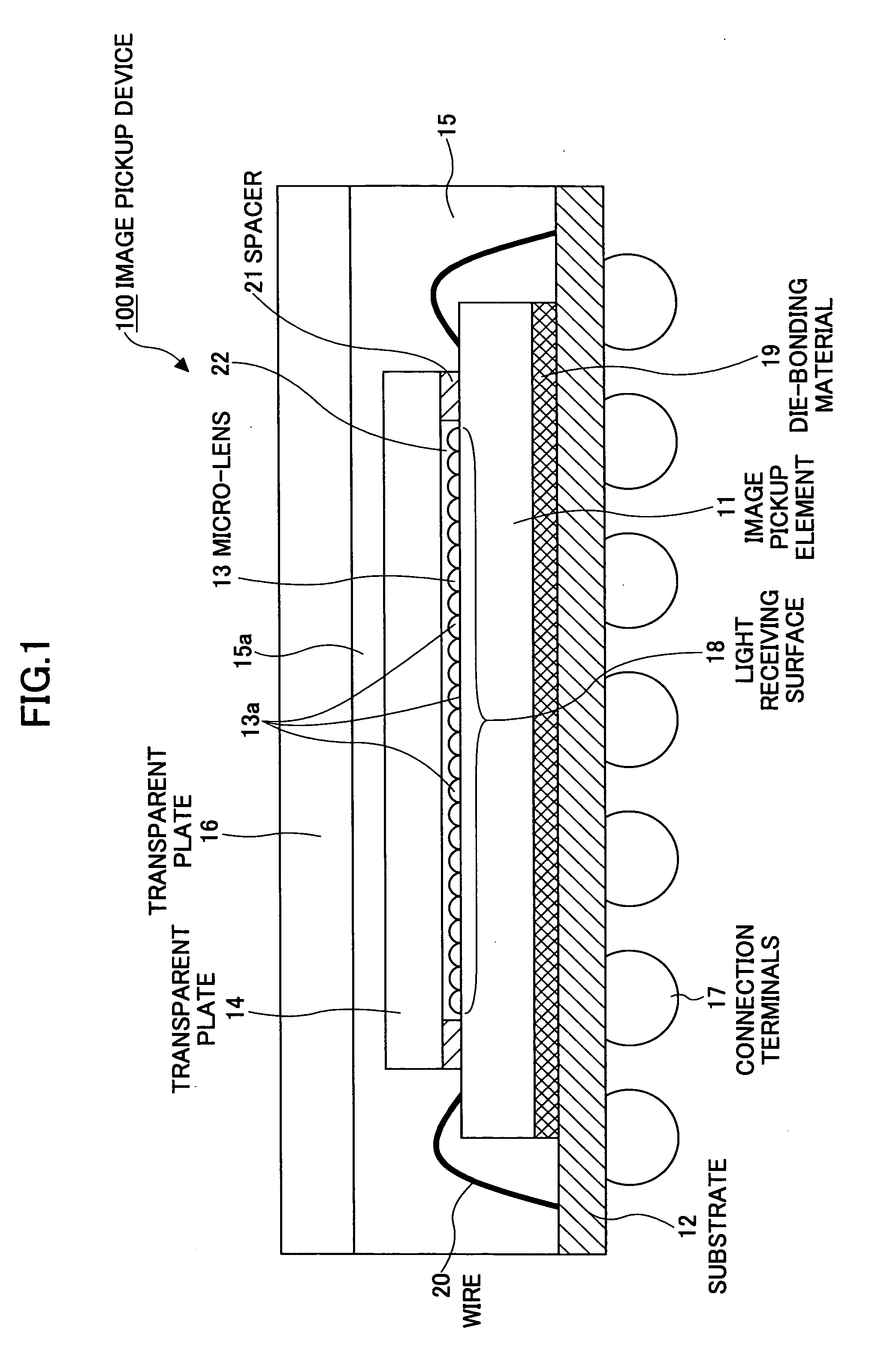 Image pickup device and production method thereof