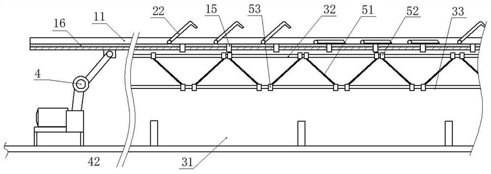 Material shaking device for fermentation tank