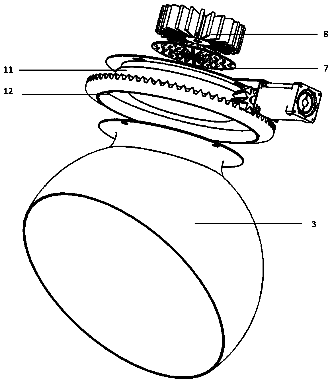 Rotary type crop light-supplementing lamp