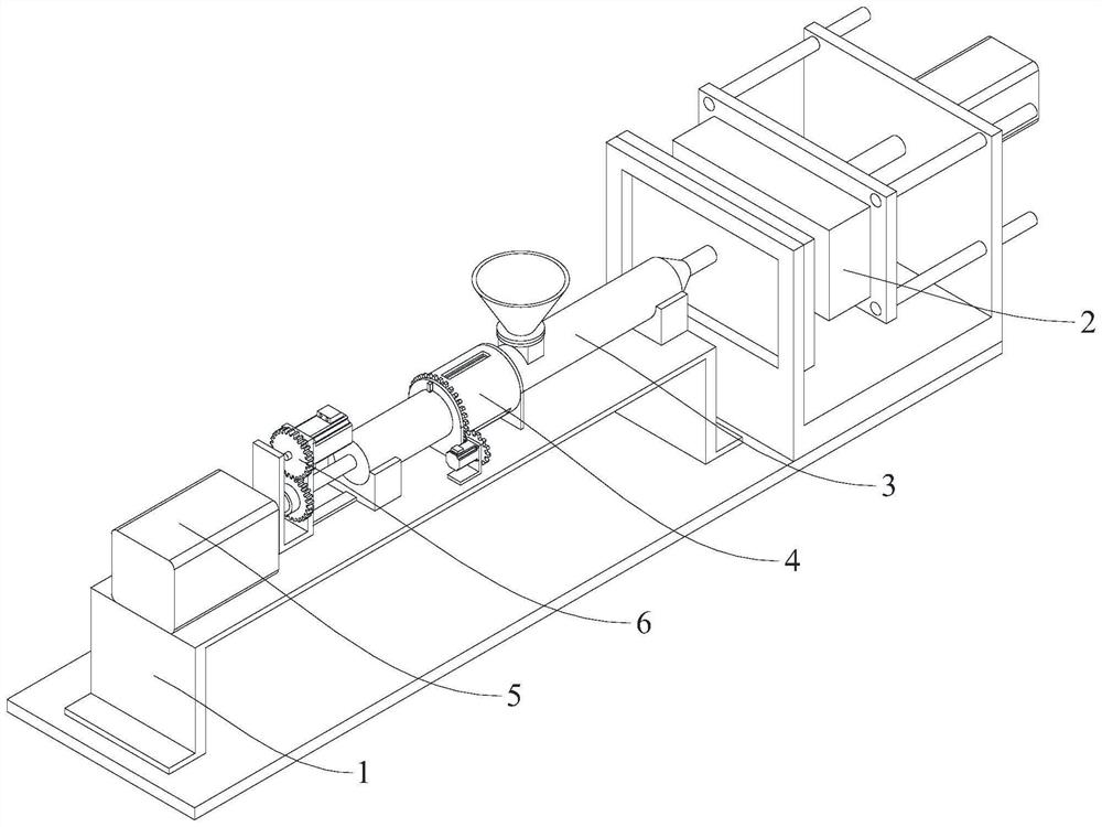 Efficient injection molding device for automobile bumper production