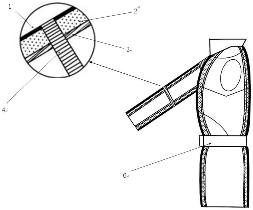 Fireproof floating marine work suit based on HGM/ER