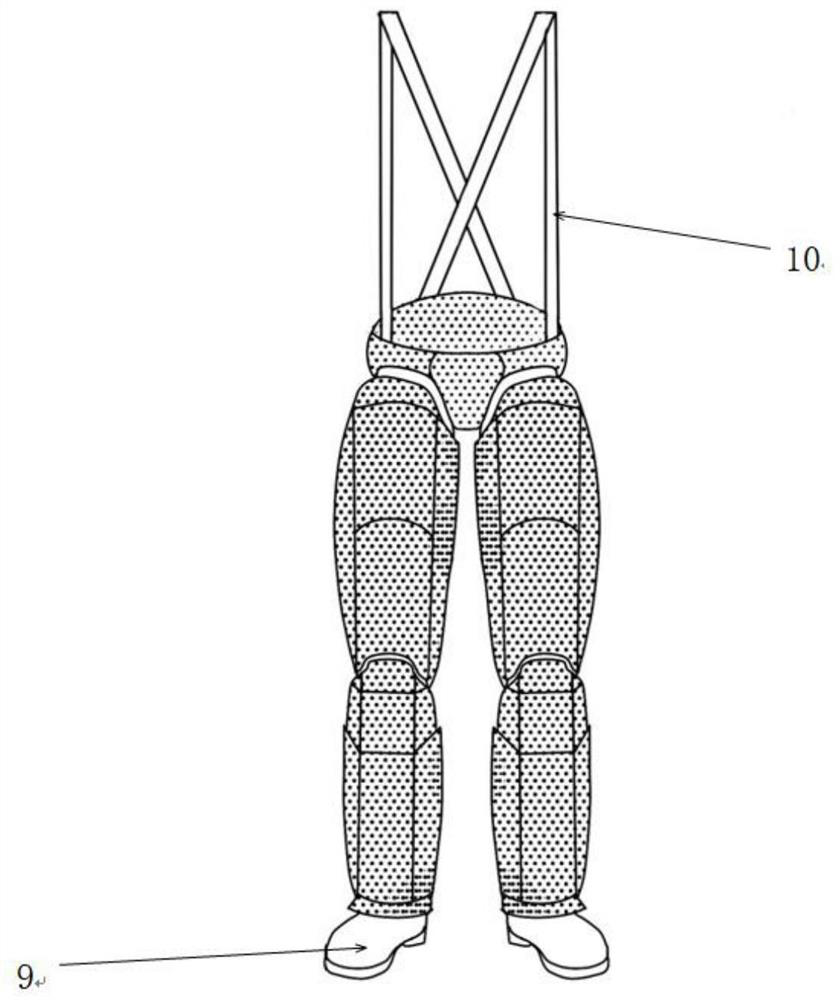 Fireproof floating marine work suit based on HGM/ER