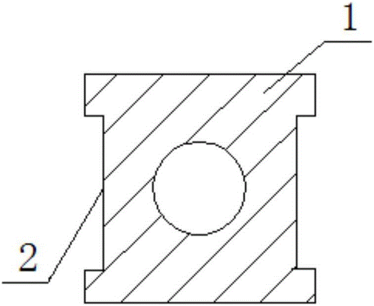 Pre-tensioning-method prestressed centrifugally-formed precast high-strength concrete hollow I-shaped support pile