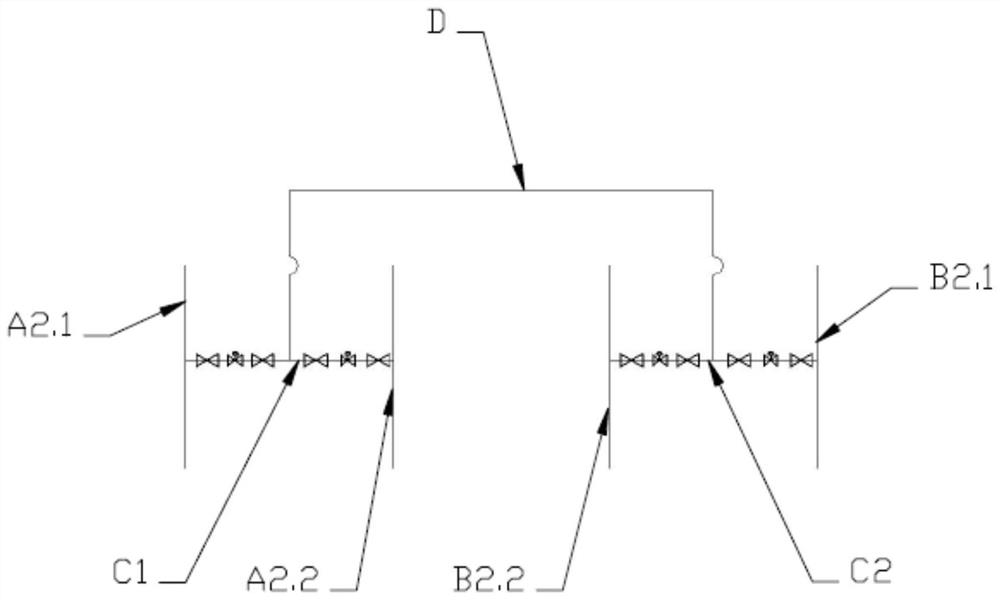 Pipeline system of vacuum pump unit of waste incineration power plant