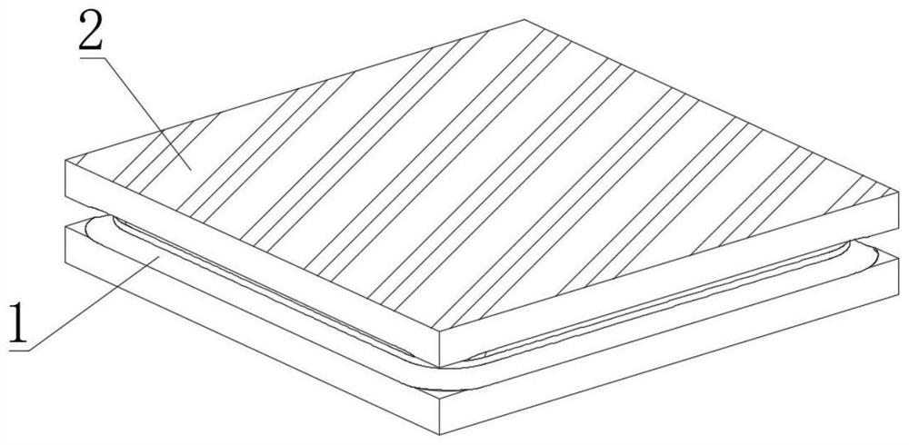 Film-coated plate with high-strength impact function