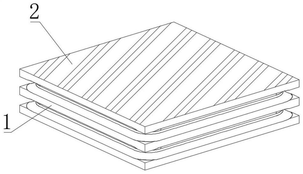 Film-coated plate with high-strength impact function