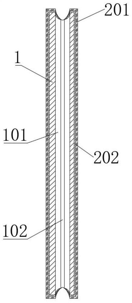 Film-coated plate with high-strength impact function