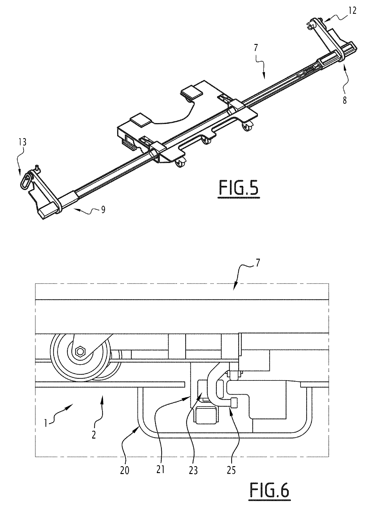 Naval platform provided with a deck landing/take-off zone and means for handling an aircraft