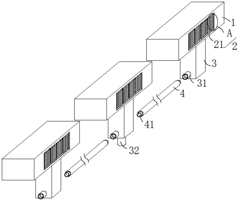 Municipal rainwater drainage device capable of avoiding blockage and rainwater drainage method