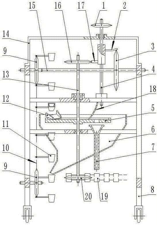 Dibbling-raised seedling sowing machine