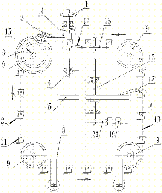 Dibbling-raised seedling sowing machine