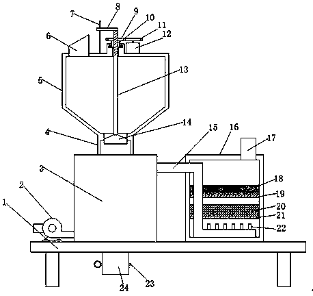 Industrial solid waste incineration treatment device