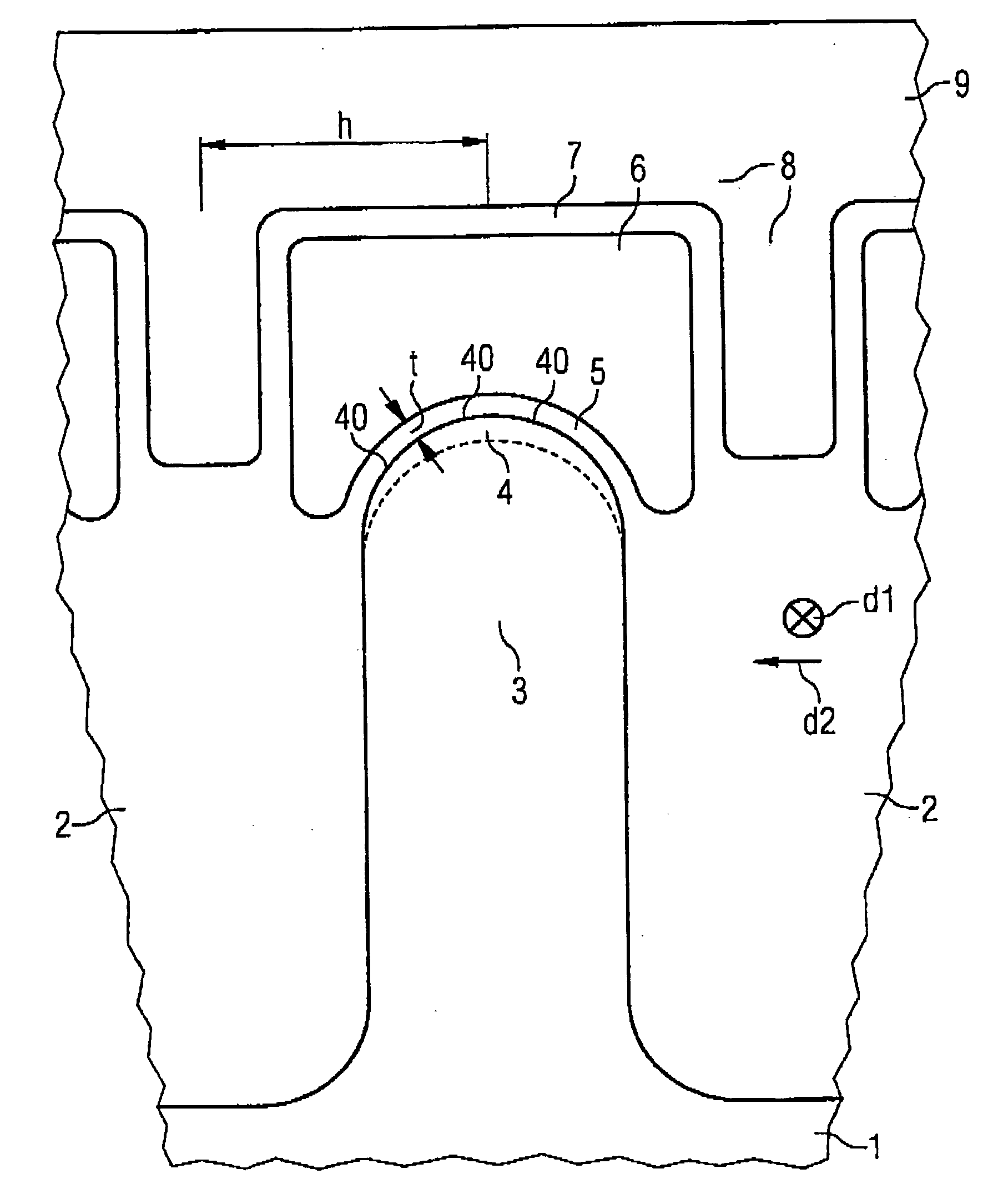 Semiconductor memory device comprising memory cells with floating gate electrode and method of production