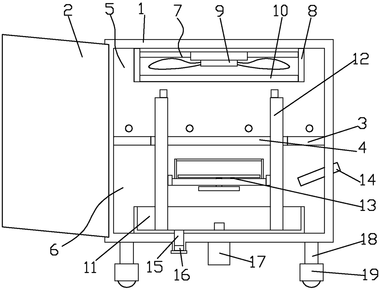 Integrated processing device for grape cleaning and airing