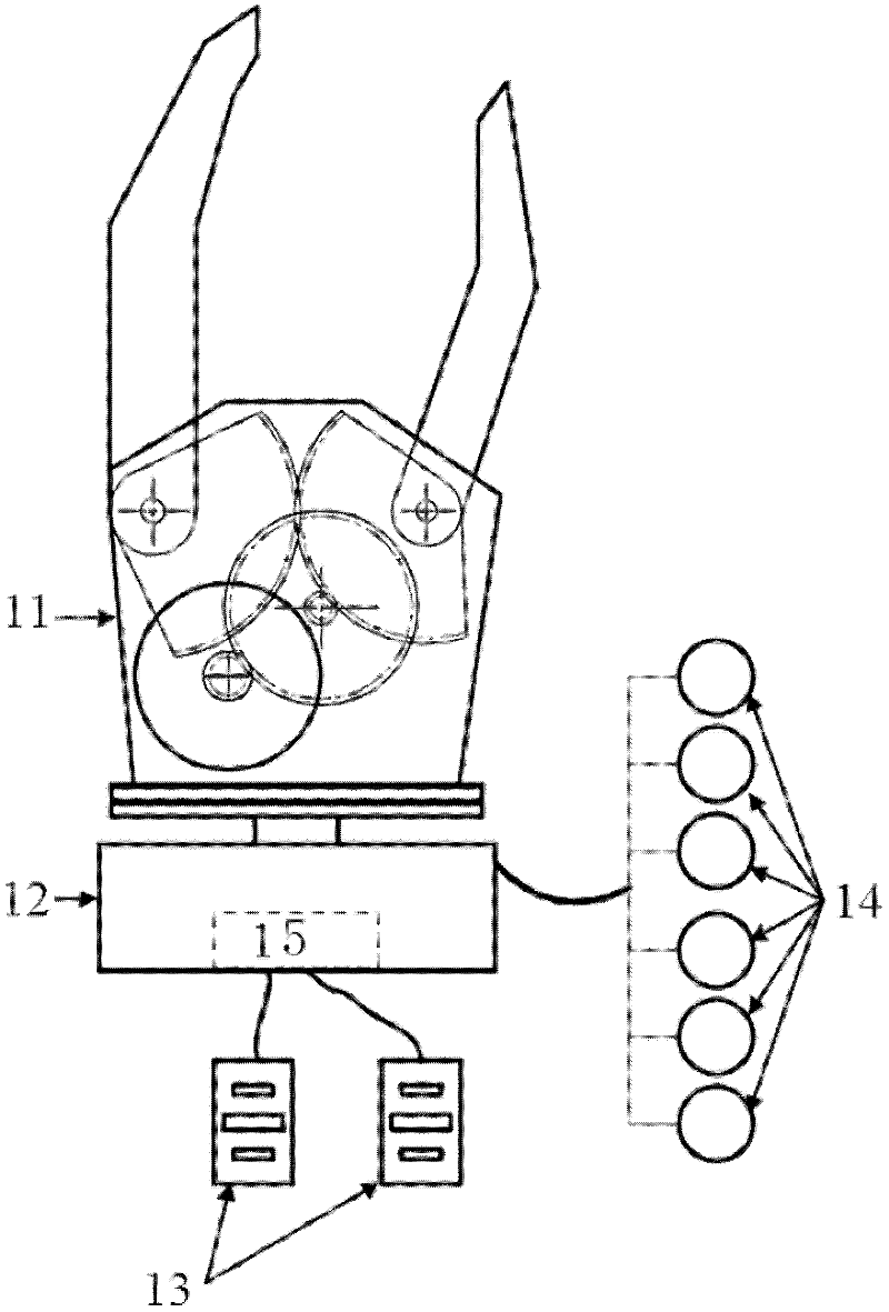 Myoelectric prosthetic hand force tactile feedback method and tactile feedback myoelectric prosthetic hand system