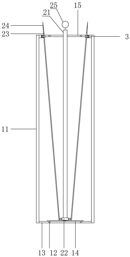 Reinforcing device and method for rock slope containing weak interlayer