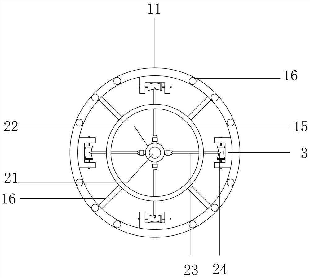 Reinforcing device and method for rock slope containing weak interlayer