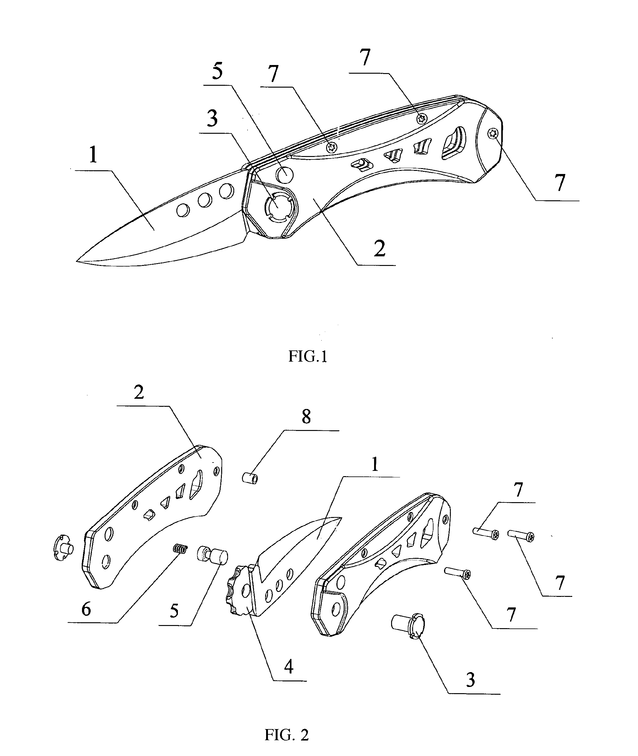 Multi-angle positioned foldable knife