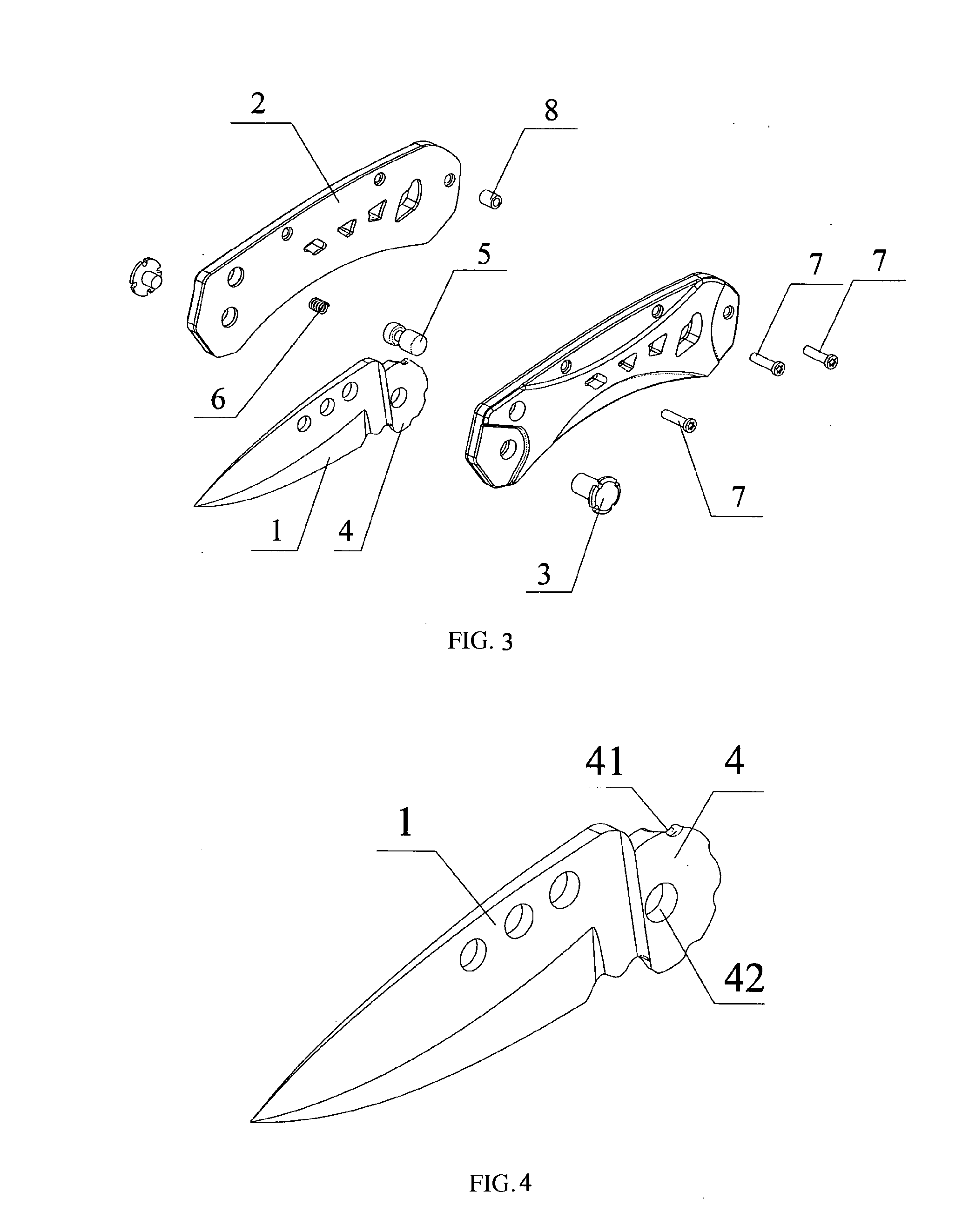 Multi-angle positioned foldable knife