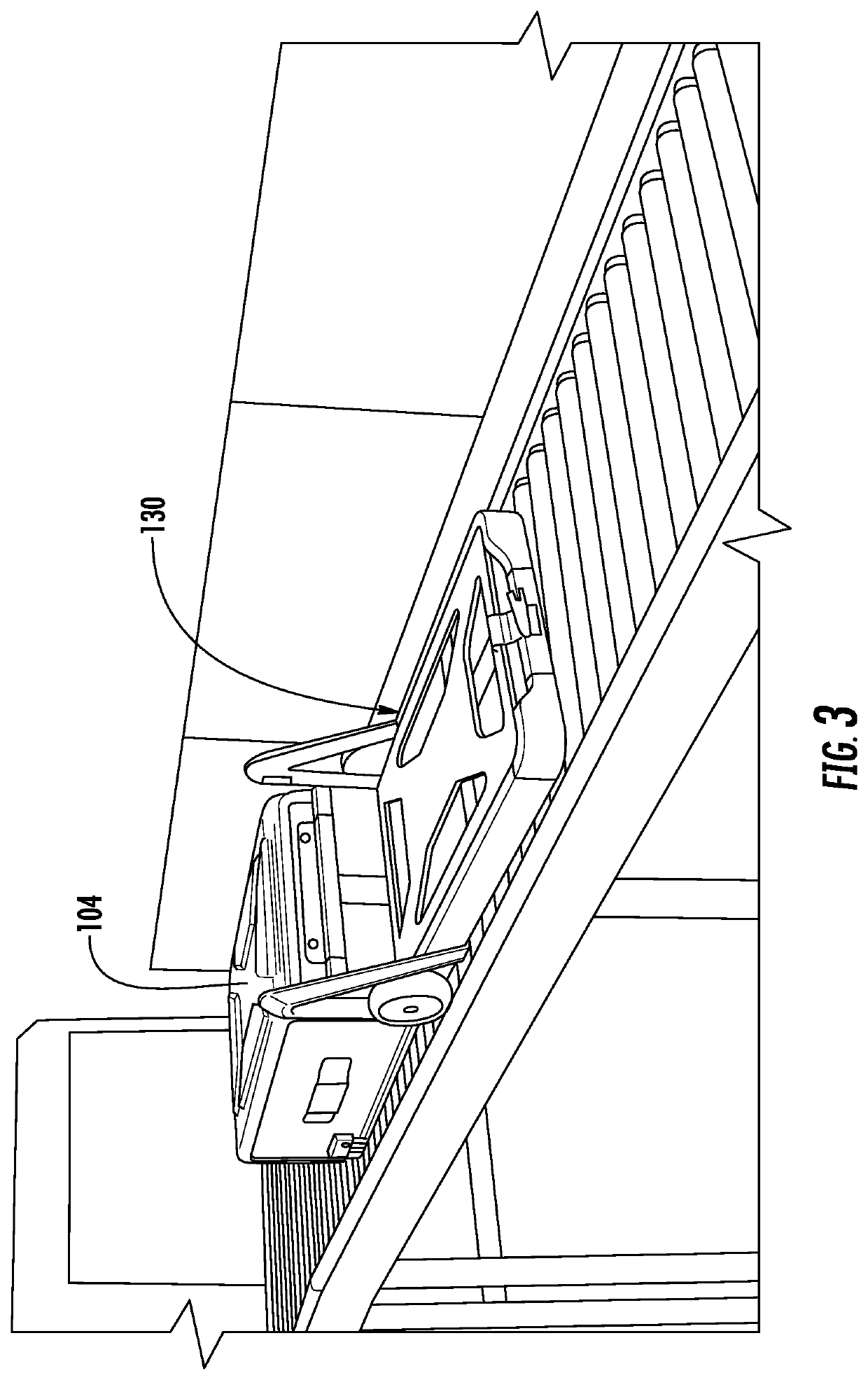 External frame luggage with fold-out computer case