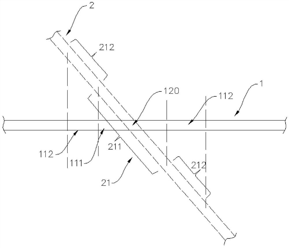 Construction method of up-down crossed tunnel