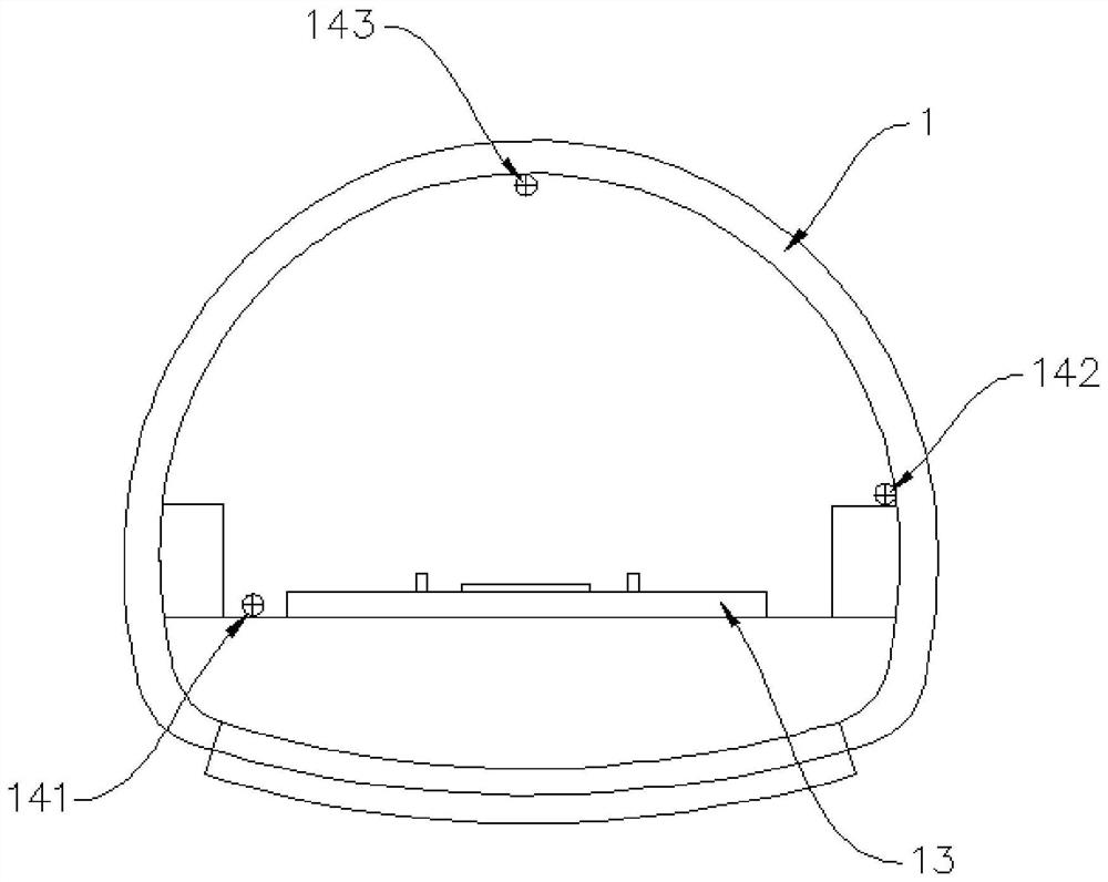 Construction method of up-down crossed tunnel