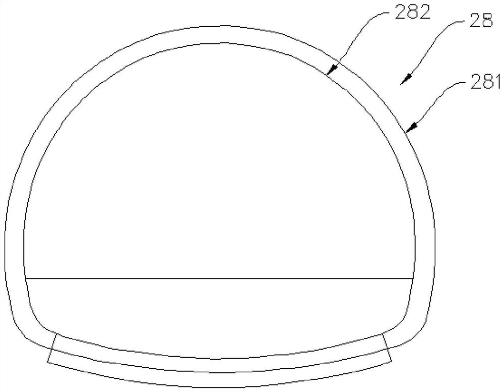 Construction method of up-down crossed tunnel