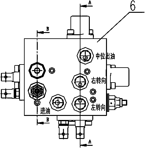 Novel hydraulic control system for combine harvester