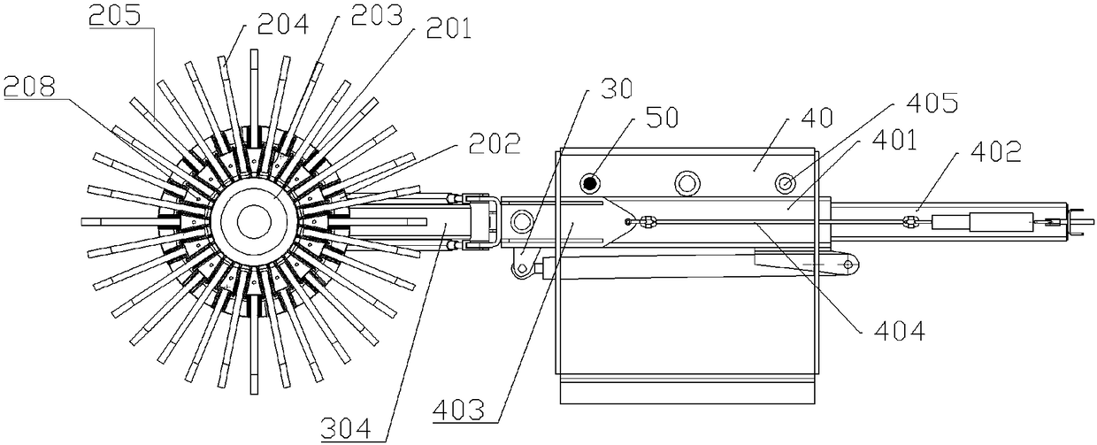 Washing device for clean-keeping washing vehicle