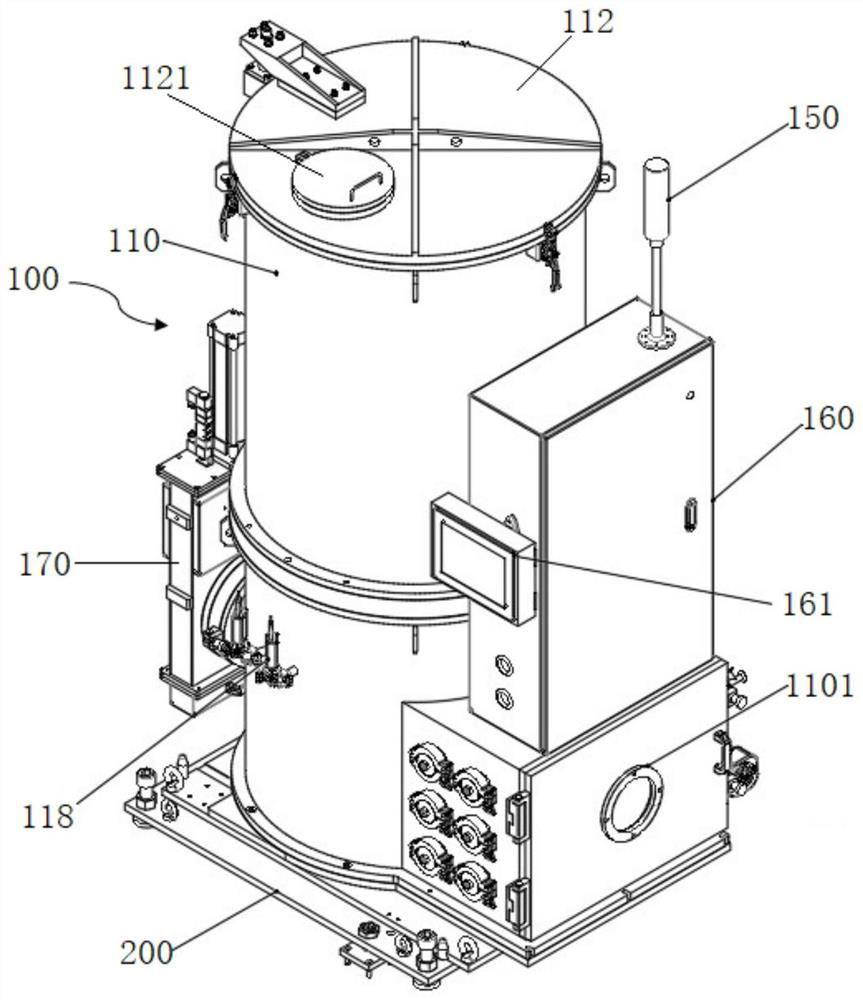 Feeding device for single crystal furnace