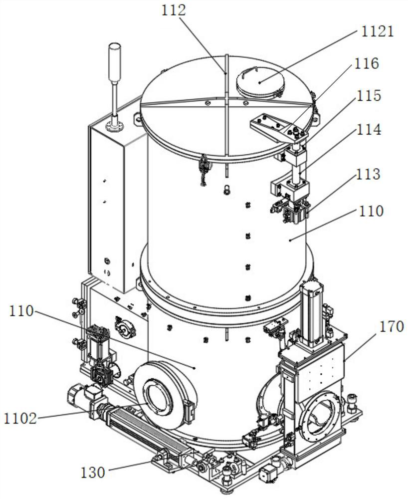 Feeding device for single crystal furnace