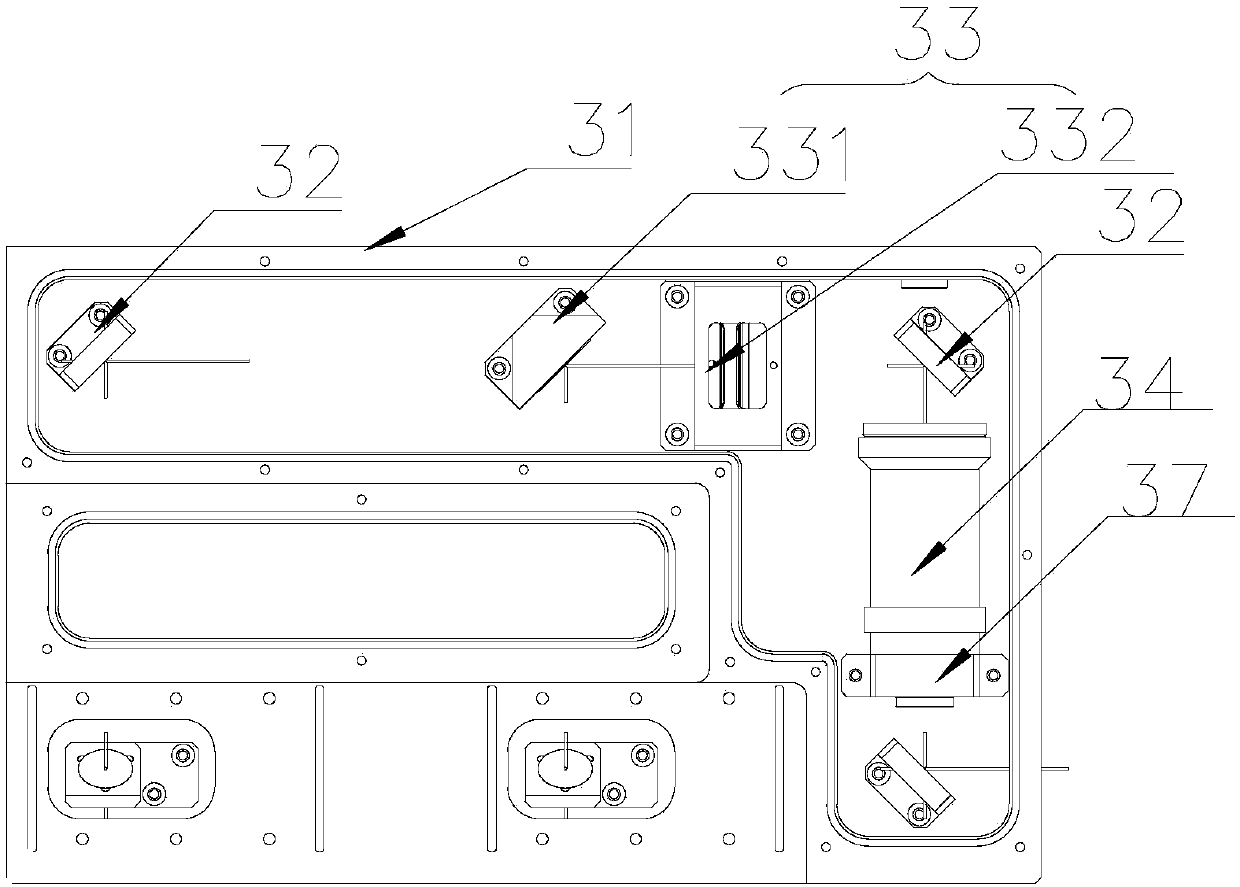 Laser light path system and double-head laser marking machine