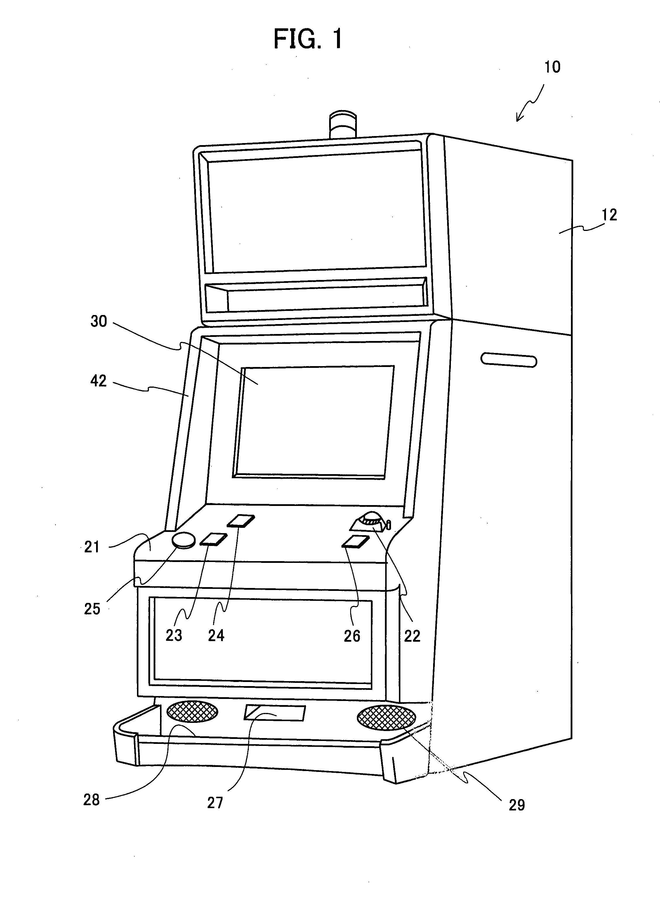 Slot machine with circular sections and method