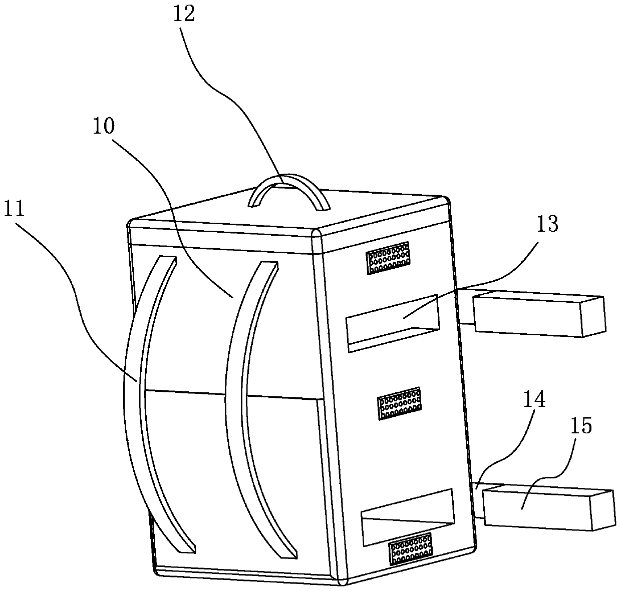 Refrigerating-type first-aid backpack heat-preservation system and working method thereof