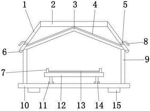 Roof rainproof power station photovoltaic convergence box protection cover