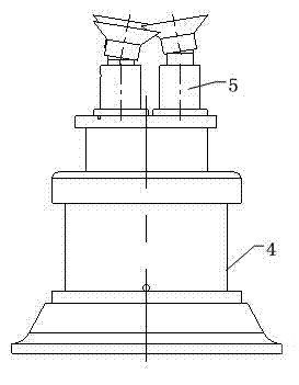 Supporting device and supporting method for machining propeller blade