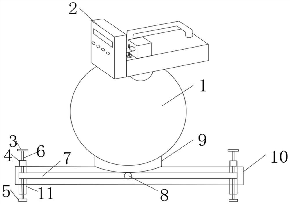 Neutron measuring instrument for protection detection