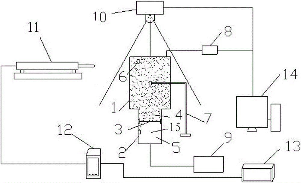 Observation device for microscopic flow field in particle pore in liquidation and observation method thereof