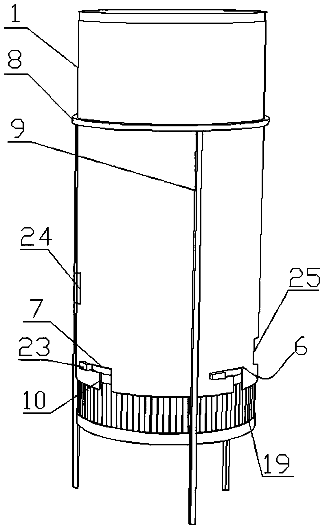 Food material slicing device