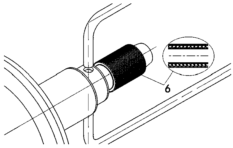 A refrigerant transmission sealing structure for superconducting motor