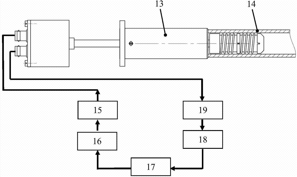 Detection sensor based on magnetostriction guide waves, detection system and application