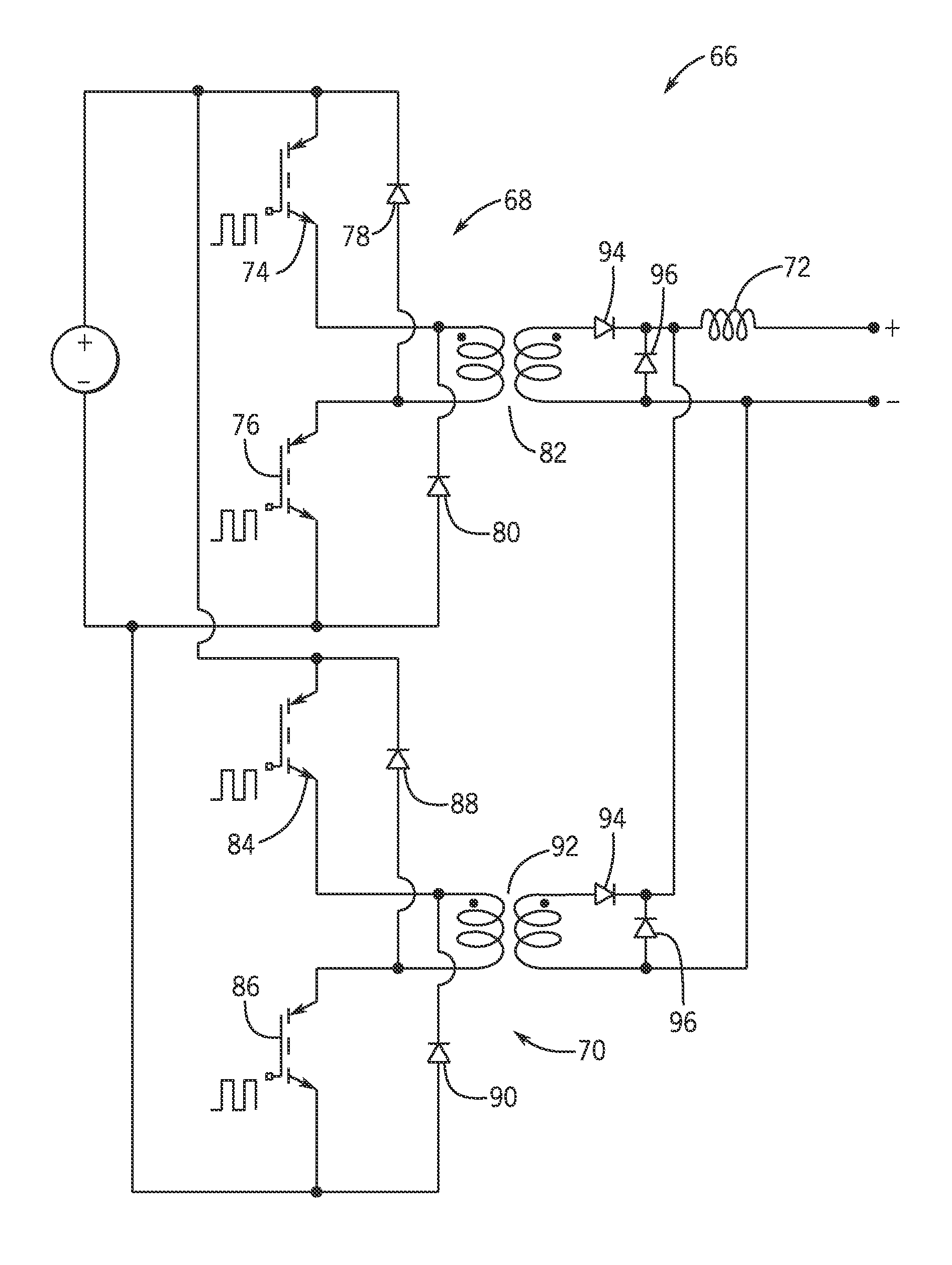 Metal working power supply converter system and method