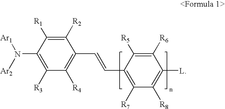 Aminostyryl compound, method of preparing the same, and organic light emitting device using the aminostyryl compound