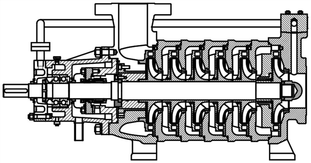 Multi-stage centrifugal pump axial force calculation method considering wear ring leakage