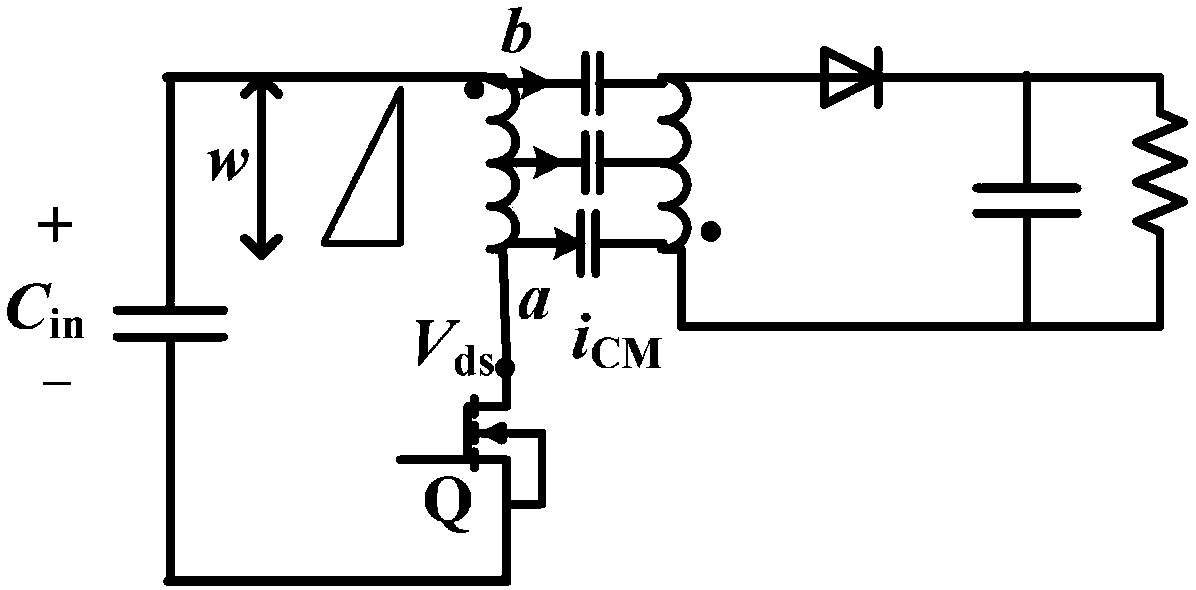 Design method of flyback switching power supply transformer shield windings