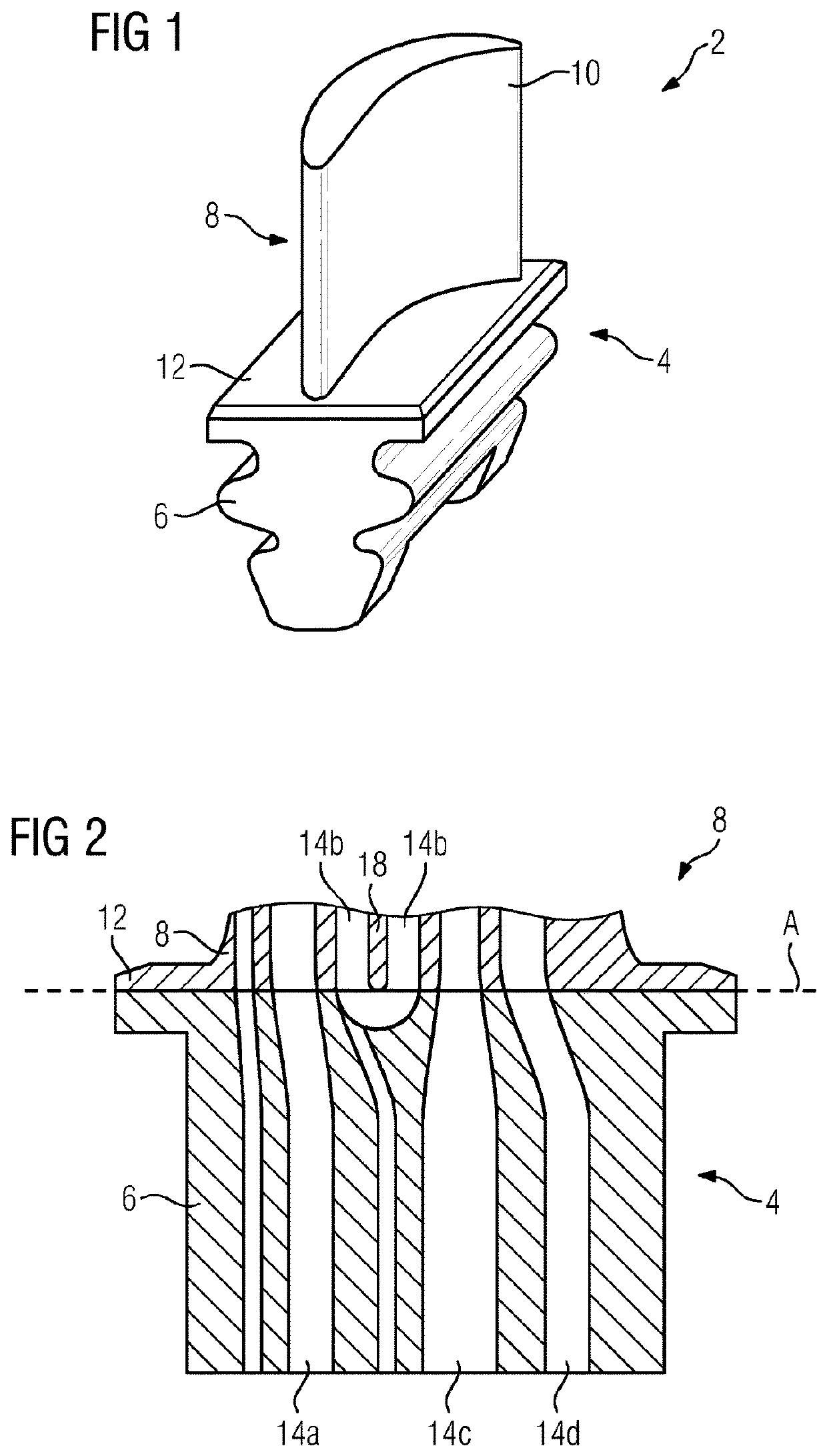 Production method for a component having integrated channels and component