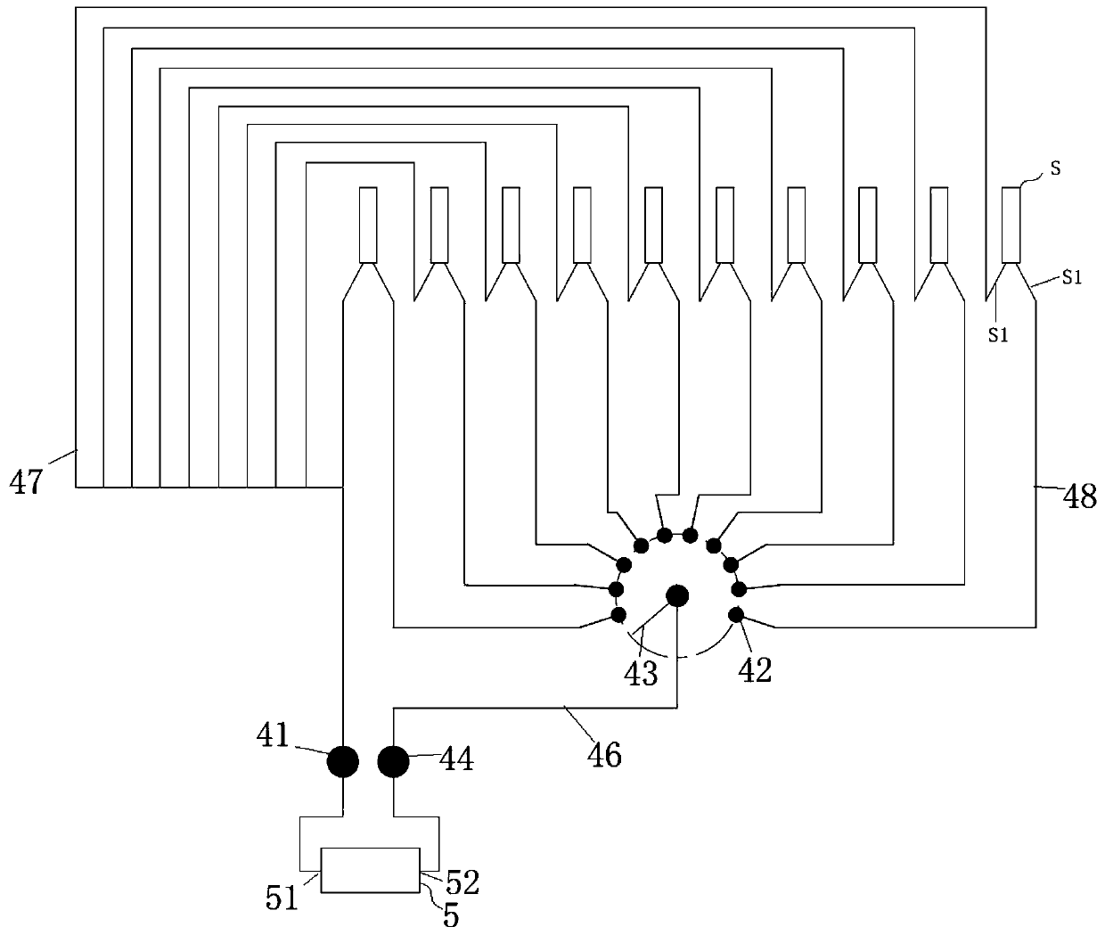 Resistance value testing device applied to thermistor testing