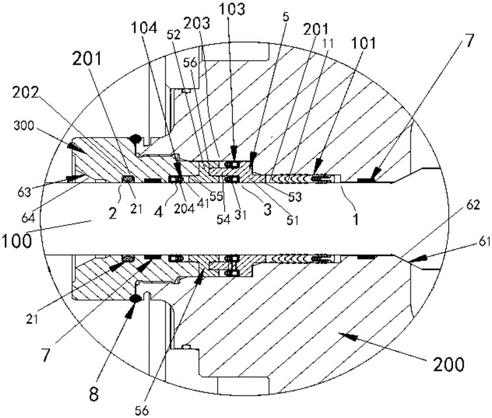 Sealing structure and gate valve with sealing structure