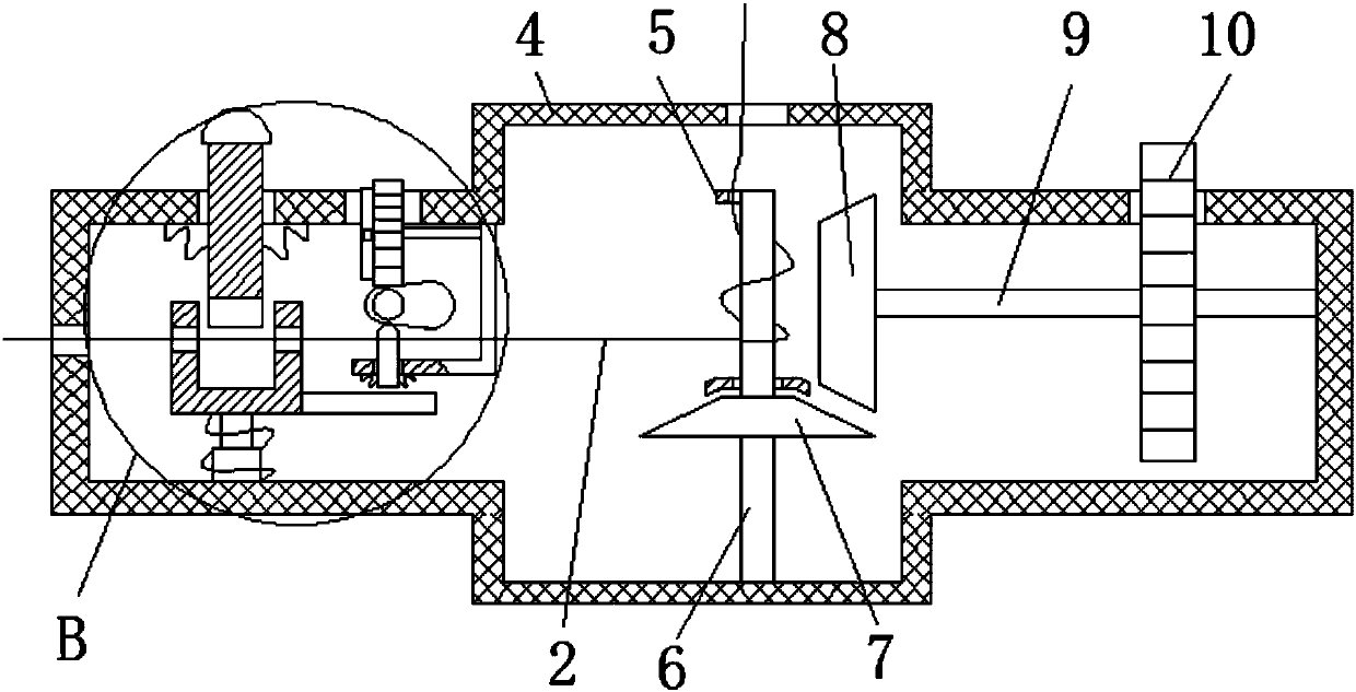 Cable take-up device for trowelling machine